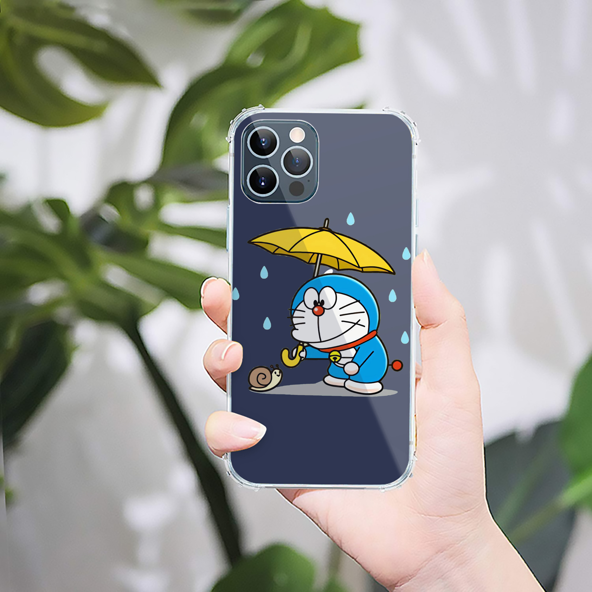 （画像用） ドラえもん Doraemon 【iPhone 12シリーズ対応】透明スマホケース（クリアソフトケース）